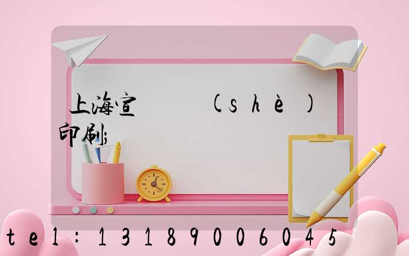 上海宣傳冊設(shè)計印刷