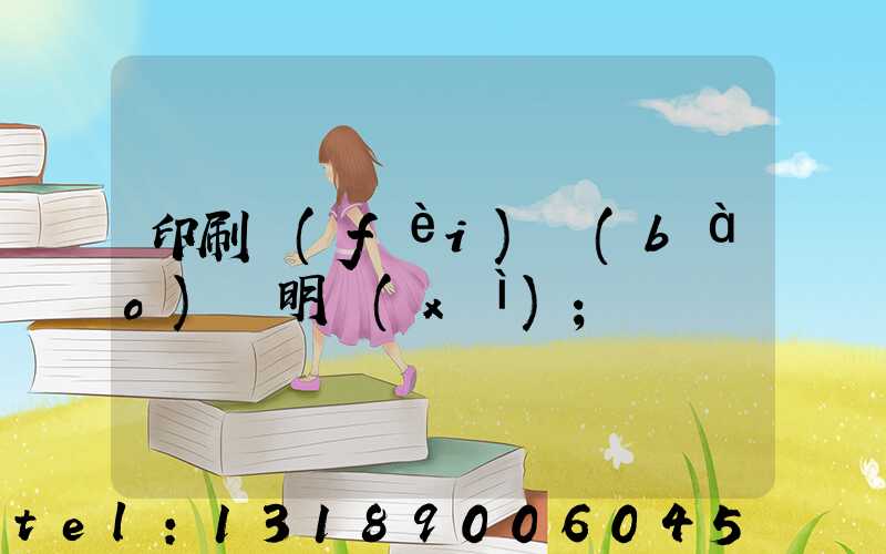 印刷費(fèi)報(bào)銷明細(xì)