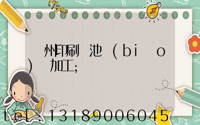 廣州印刷電池標(biāo)簽加工