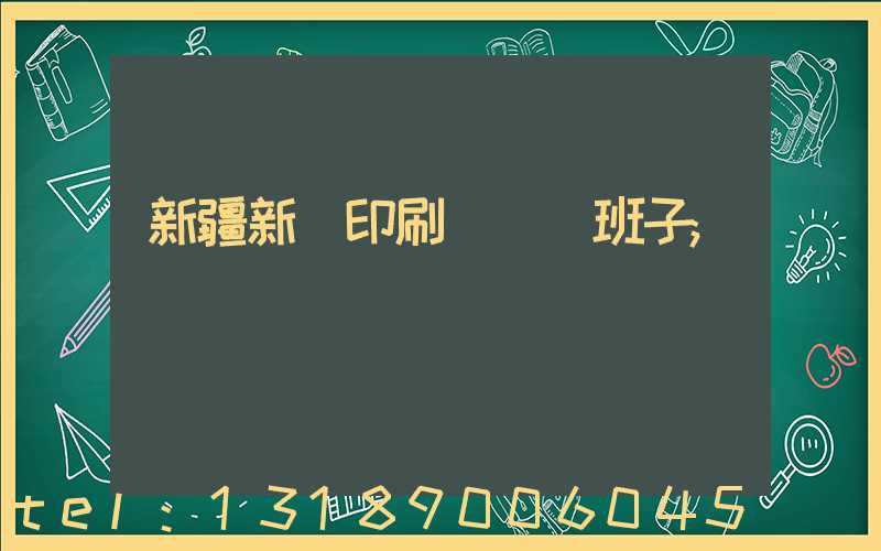 新疆新華印刷廠領導班子